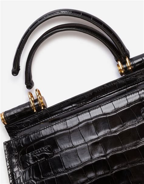 dolce gabbana dg61023028|Medium alligator skin Sicily 58 bag .